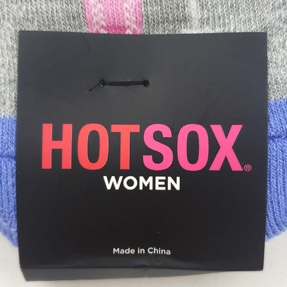 ⭐️3/ $30⭐ HotSox Women's Novelty Socks "Run Now Wine Later" Grey Cotton Sz 4-10 - Picture 3 of 6